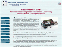 Tablet Screenshot of neurotron.com